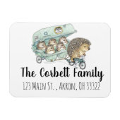 Whimsical Hedegel Family  Magneet (Horizontaal)