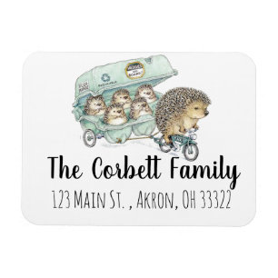 Whimsical Hedegel Family  Magneet