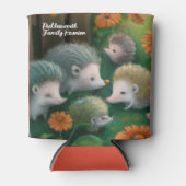 Whimsical Hedegel Family Picnicking in the Garden Blikjeskoeler (Voorkant)