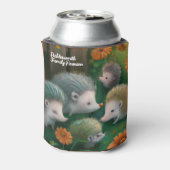 Whimsical Hedegel Family Picnicking in the Garden Blikjeskoeler (Blikje Achterkant)