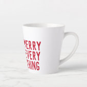 Whimsical Hedégel Merry Alles Kerstmis Latte Mok (Rechts)