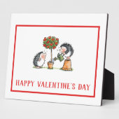 Whimsical Hedégs Valentijnsdag Fotoplaat (Zijkant)