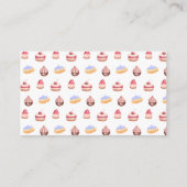 Whimsical Hedgehog Chef Baker Books Baby Shower Informatiekaartje (Achterkant)