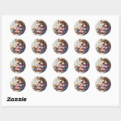 Whimsical Hedgehog Cookies Valentijn Ronde Sticker (Vel)