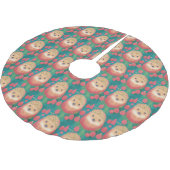 Whimsical Hedgehog Haven Kerstboom Rok (Gekanteld)