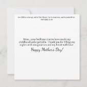 Whimsical Hedgehog Mama Storytime Moederdag Kaart (Achterkant)