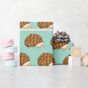 Whimsical Hedgehog – Schattige Bos Dier Cadeaupapier