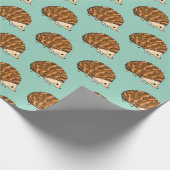Whimsical Hedgehog – Schattige Bos Dier Cadeaupapier (Hoek)
