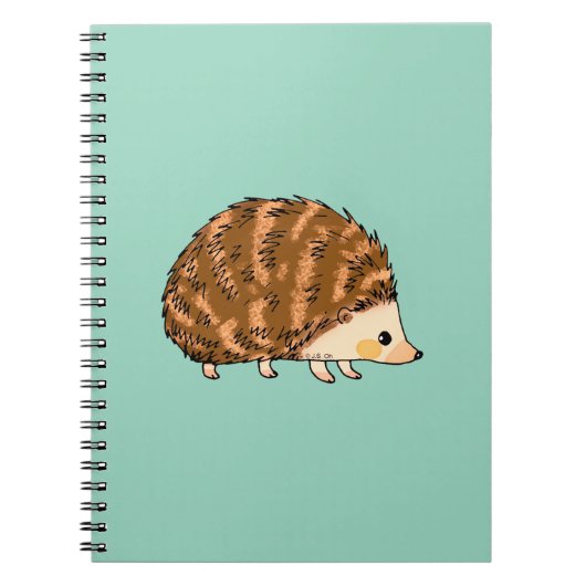 Whimsical Hedgehog – Schattige Bos Dier Notitieboek (Voorkant)
