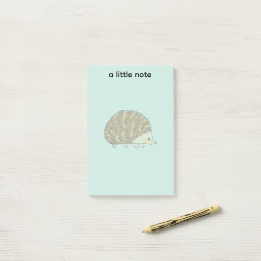 Whimsical Hedgehog – Schattige Bos Dier Post-it® Notes (Op bureau)