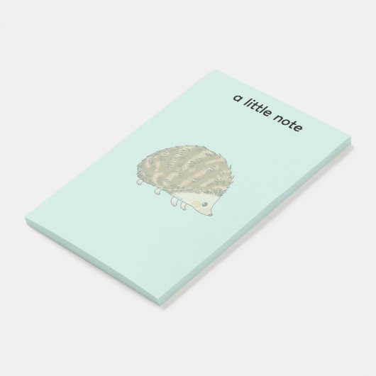 Whimsical Hedgehog – Schattige Bos Dier Post-it® Notes (Schuin)