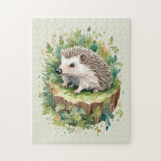 Whimsical Hedgehog Seizoen: Lente [A] Legpuzzel (Verticaal)