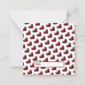 Whimsical Hedgehog Valentine Card  Notitiekaartje (Achterkant)