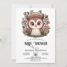 Whimsical Heerlijk Uil Baby shower