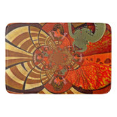 Whimsical Heights: Mooie Grappige Giraffe Afrikaan Badmat (Voorkant)