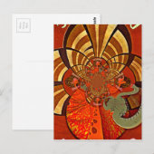 Whimsical Heights: Mooie Grappige Giraffe Afrikaan Briefkaart (Voorkant / Achterkant)