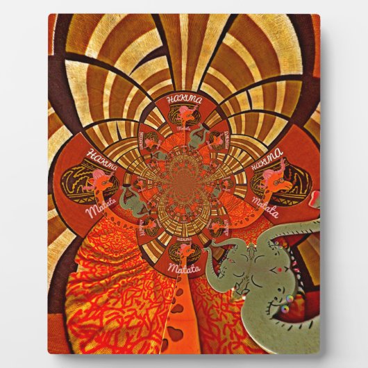 Whimsical Heights: Mooie Grappige Giraffe Afrikaan Fotoplaat (Voorkant)