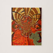 Whimsical Heights: Mooie Grappige Giraffe Afrikaan Legpuzzel (Verticaal)