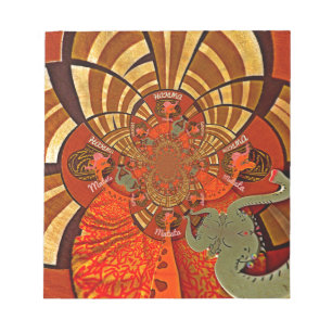 Whimsical Heights: Mooie Grappige Giraffe Afrikaan Notitieblok