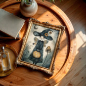 Whimsical  Heks en Zonnebloemen Decoupage Tissuepapier