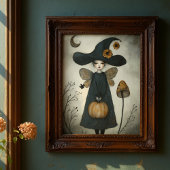 Whimsical  Heks en Zonnebloemen Decoupage Tissuepapier