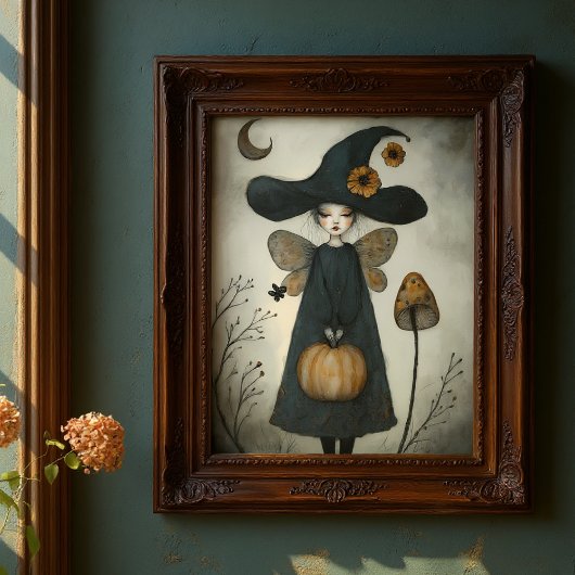 Whimsical  Heks en Zonnebloemen Decoupage Tissuepapier