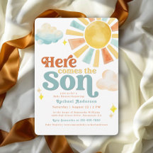 Whimsical Here Comes the Son Zonnestralen Baby Sho