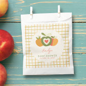 Whimsical Herfst Apple Theme Baby shower Groen Bedankzakje