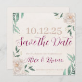 Whimsical Herfst Bewaar de datumkaarten Save The Date (Voorkant / Achterkant)