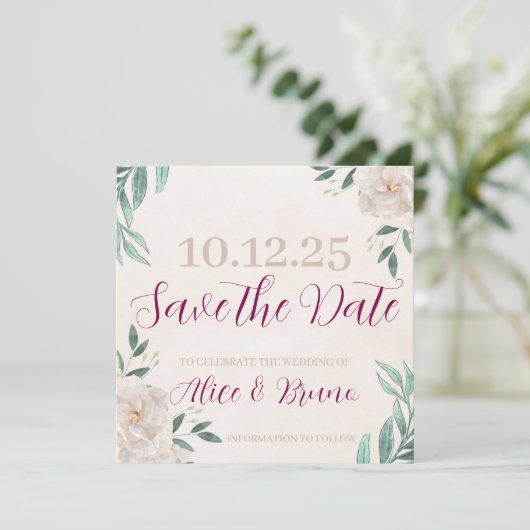 Whimsical Herfst Bewaar de datumkaarten Save The Date (Staand voorkant)