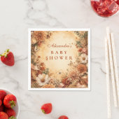 Whimsical Herfst Boho Baby Shower Servet (Insitu)