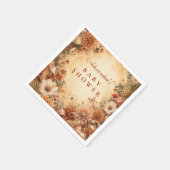 Whimsical Herfst Boho Baby Shower Servet (Hoek)