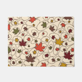 Whimsical Herfst Curly Maple Leaf Pattern Deurmat (Voorkant)