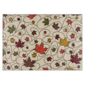 Whimsical Herfst Curly Maple Leaf Pattern Snijplank (Voorkant)