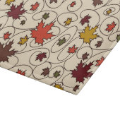 Whimsical Herfst Curly Maple Leaf Pattern Snijplank (Hoek)
