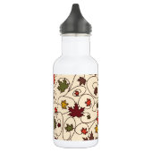 Whimsical Herfst Curly Maple Leaf Pattern Waterfles (Links)