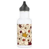 Whimsical Herfst Curly Maple Leaf Pattern Waterfles (Rechts)