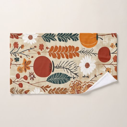 Whimsical Herfst Design Bad Handdoek (Handdoek)