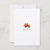 Whimsical herfst herfst laat Pop tree chique bruil RSVP Kaartje (Achterkant)