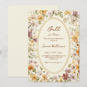 Whimsical Herfst in Love Vrijgezellenfeest Kaart (Voorkant / Achterkant)