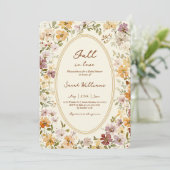 Whimsical Herfst in Love Vrijgezellenfeest Kaart (Staand voorkant)