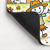 Whimsical Herfst Kinderen en Uil Muismat (Hoek)