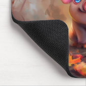 Whimsical Herfst Piglet Muismat (Hoek)