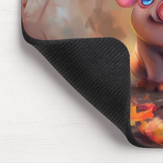 Whimsical Herfst Piglet Muismat (Hoek)