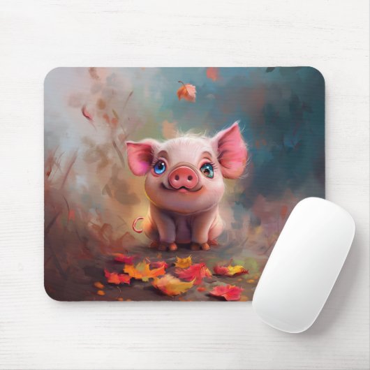 Whimsical Herfst Piglet Muismat (Met muis)