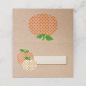 Whimsical Herfst Pumpkins Place Card Plaatskaartje (Buitenkant ongevouwen)