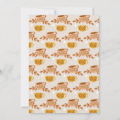 Whimsical Herfst Sprookje Tea Party Kaart (Achterkant)