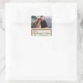 Whimsical Herfst Tree Wedding Favor Sticker (Tas)