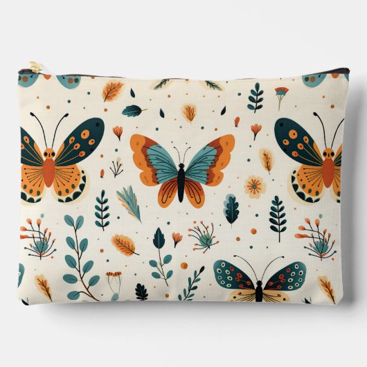 Whimsical Herfst Vlindertuin Etui (Voorkant)