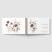 Whimsical Herfst Wildflower Wedding Guestbook Gastenboek (Volledig)